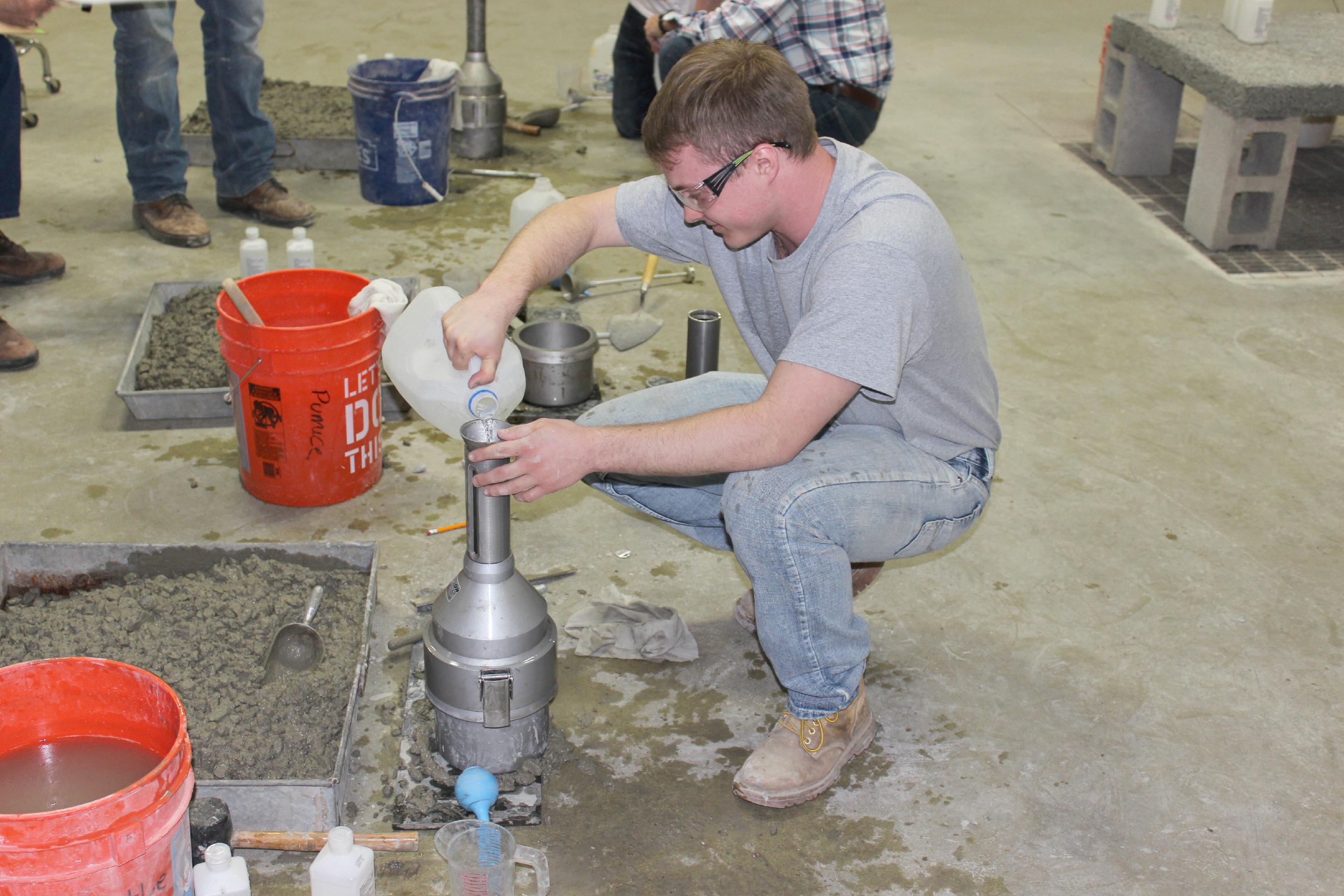 Concrete Tech Student